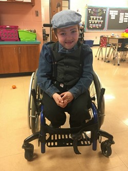 Mason dressed up for the 100th Day of School