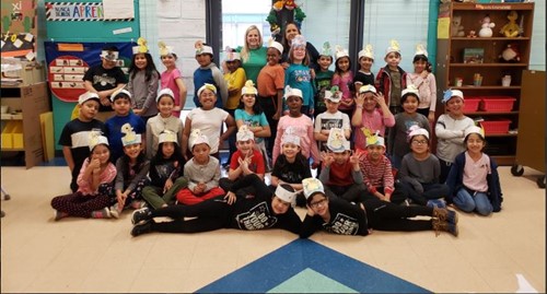 Students and teachers dressed up for Figurative Language Friday