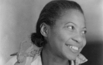 woman smiling to the side