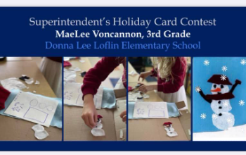 Superintendent's Holiday Card Contest winner