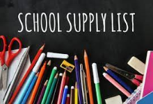 School Supply List