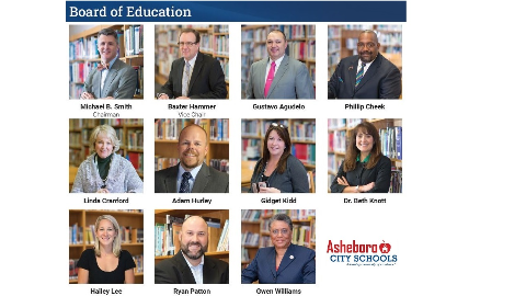 Asheboro City Schools Board of Education is exceptional in their work for students! 