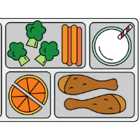 School lunch tray