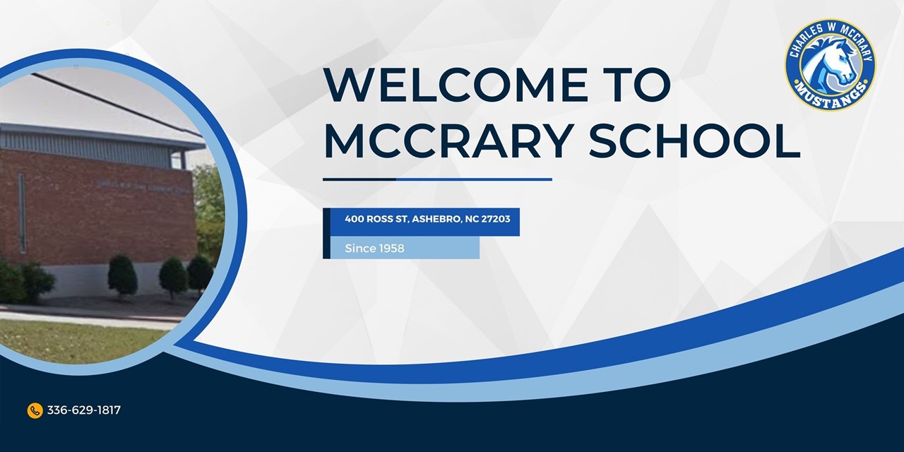 Welcome to McCrary School outside photo and mustang horse head clipart 400 Ross Street Asheboro NC 