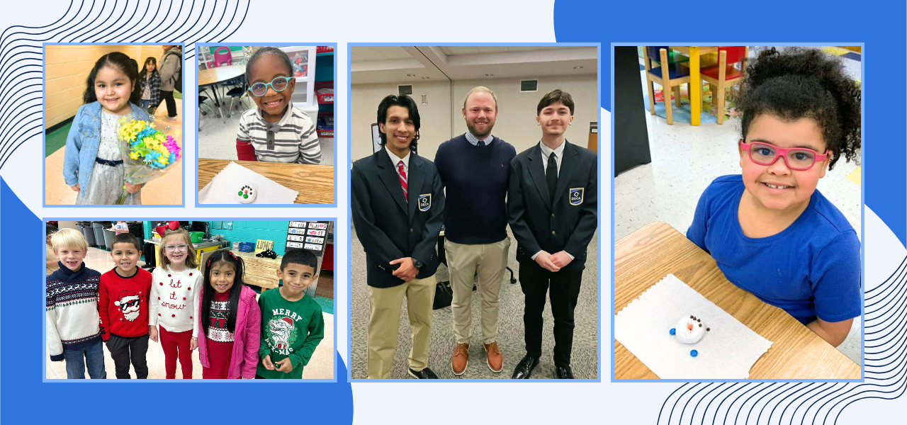 Collage of students