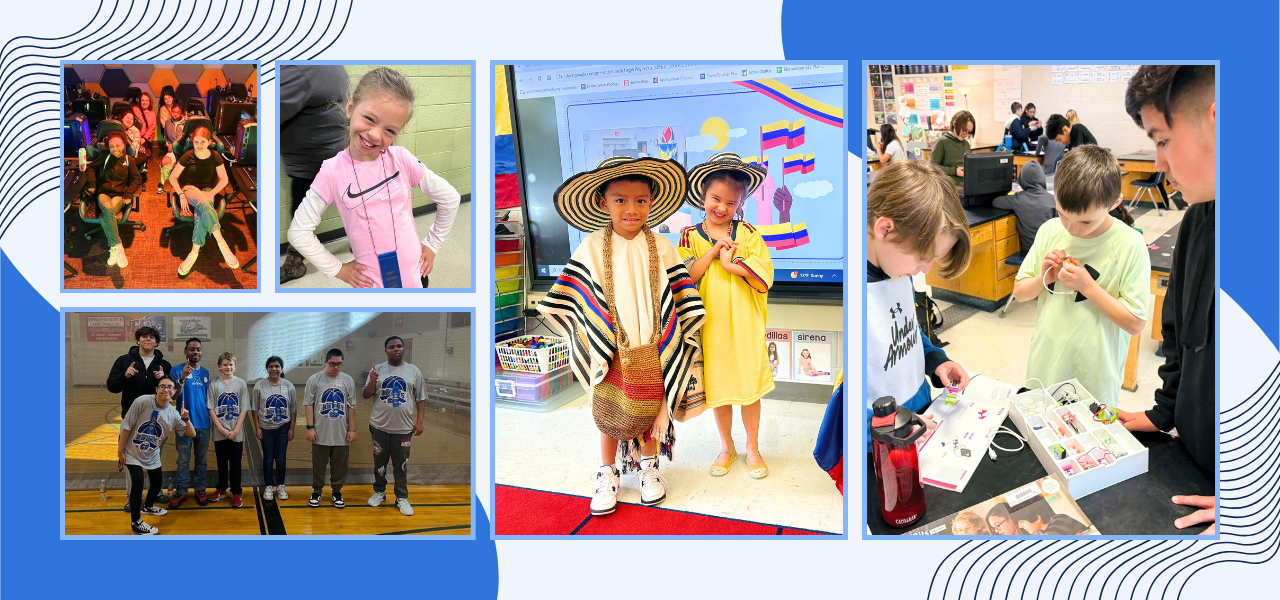 Collage of students