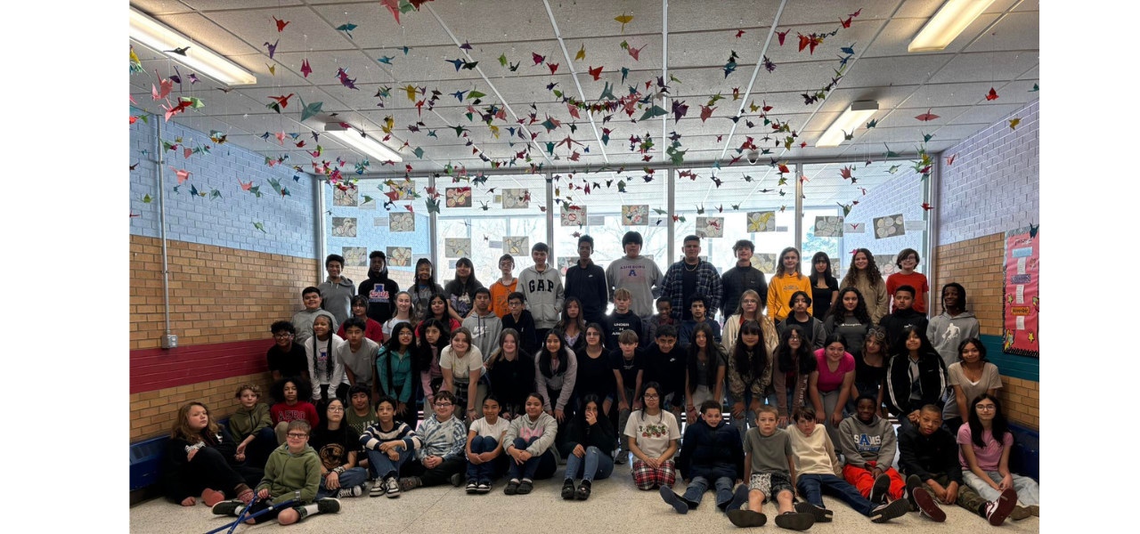 Our 7th grade SAMS art students recently explored the world of art installations, drawing inspiration from the origami crane
