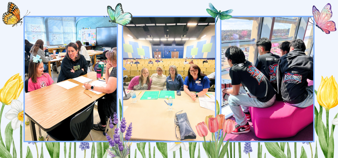 Collage of photos (students and staff)