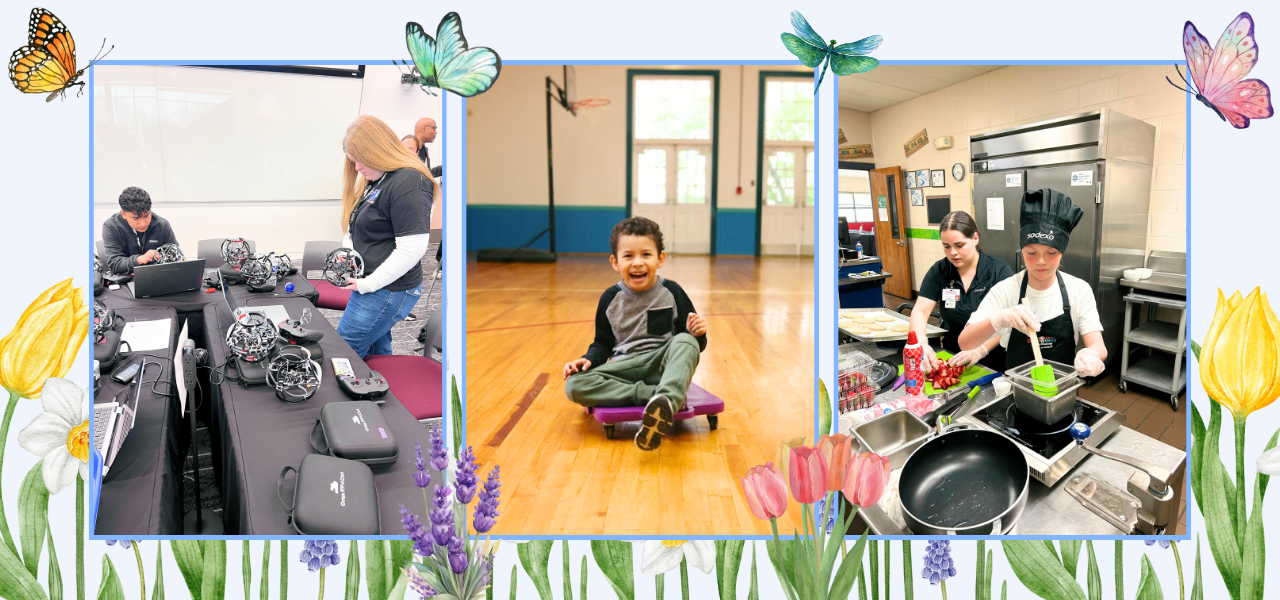 Collage of photos (students and staff)