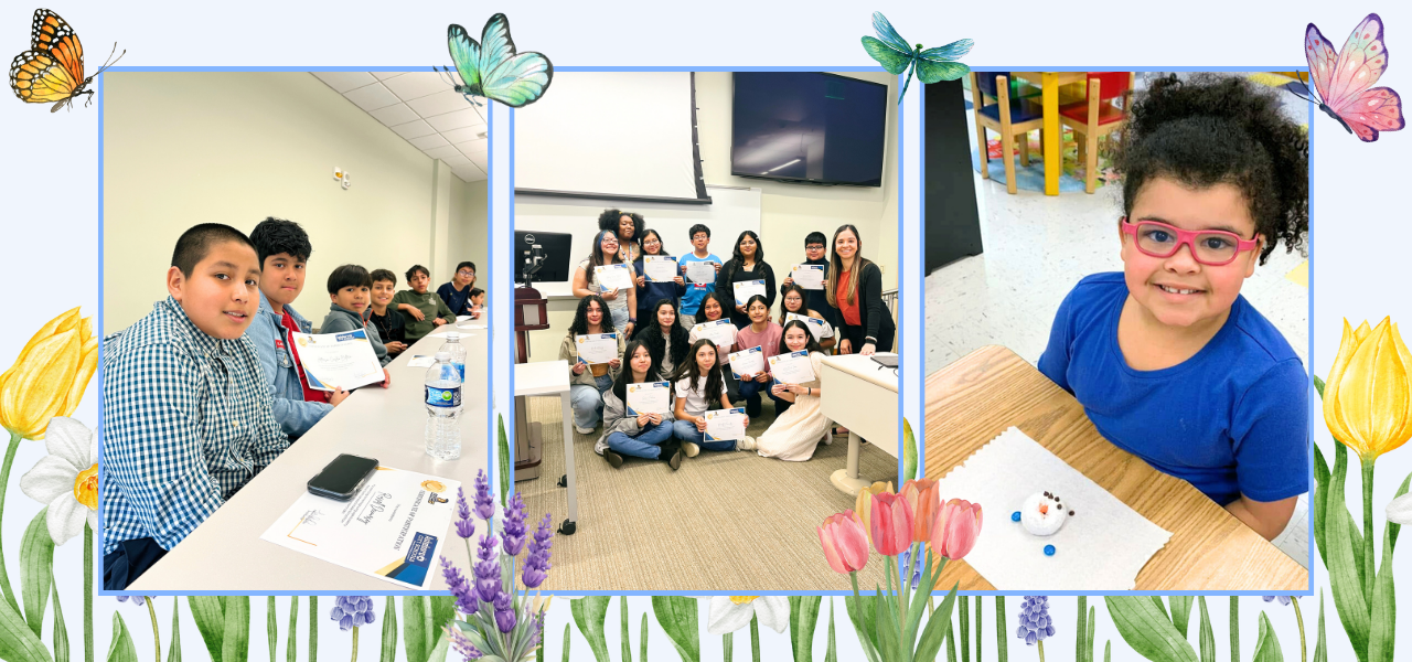 Collage of photos (students and staff)